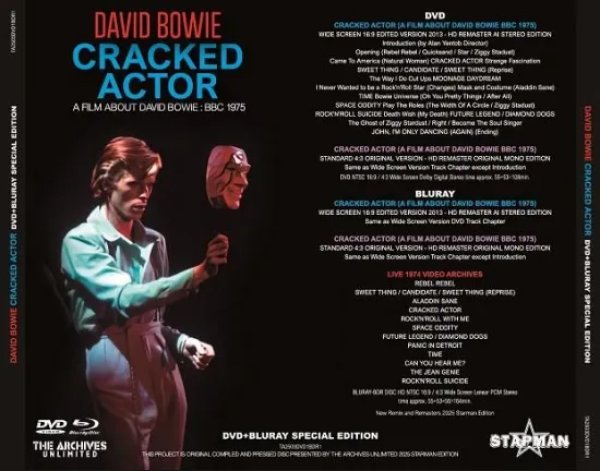 画像2: DAVID BOWIE / CRACKED ACTOR - A FILM ABOUT DAVID BOWIE : BBC 1975 (DVD+BDR) (2)