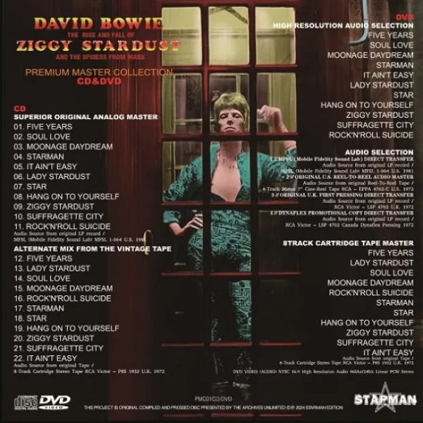 画像2: DAVID BOWIE / ZIGGY STARDUST PREMIUM MASTER COLLECTION (CD+DVD) (2)