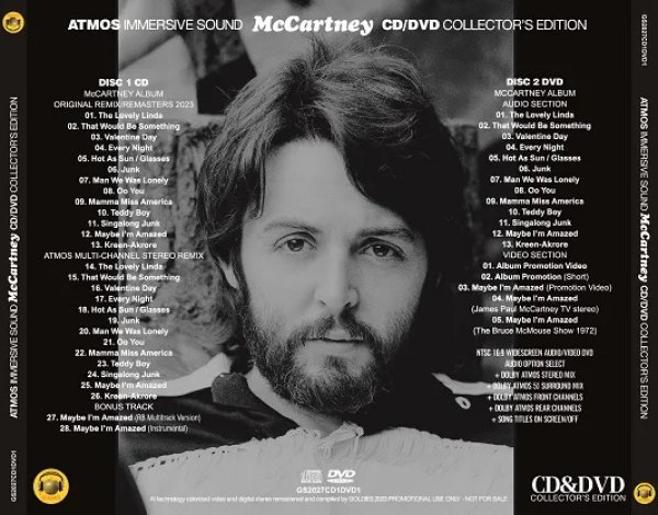 画像2: PAUL McCARTNEY / McCartney ATMOS IMMERSIVE SOUND (CD+DVD) (2)