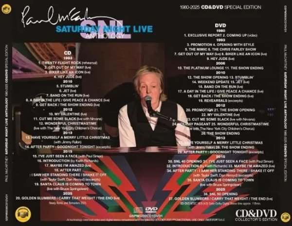 画像2: PAUL McCARTNEY / SATURDAY NIGHT LIVE : ANTHOLOGY 1980-2025 (CD+DVD) (2)
