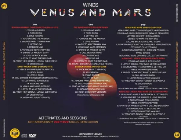 画像2: PAUL McCARTNEY & WINGS / VENUS AND MARS : ALTERNATES AND SESSIONS (2CD+DVD) (2)