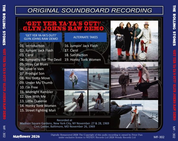画像2: THE ROLLING STONES ‘GET YER YA-YA’S OUT!’ GLYN JOHNS RAW DEMO CD (2)