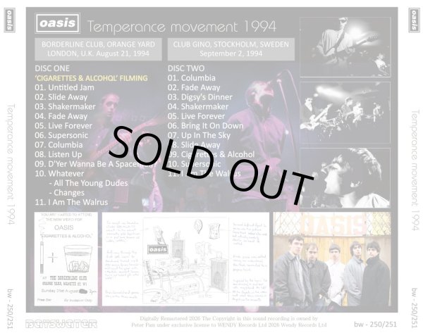 画像2: OASIS 1994 TEMPERANCE MOVEMENT 2CD (2)