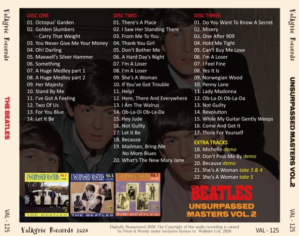 画像2: THE BEATLES UNSURPASSED MASTERS VOL.2 3CD (2)