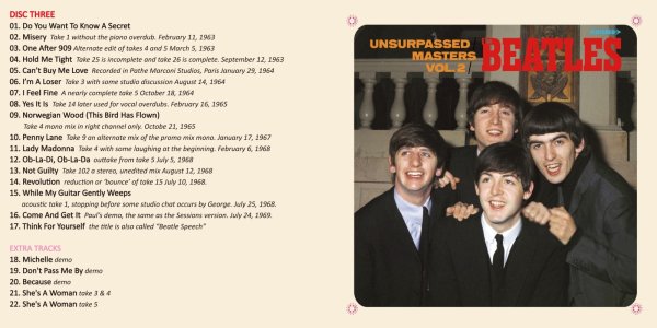 画像4: THE BEATLES UNSURPASSED MASTERS VOL.2 3CD (4)