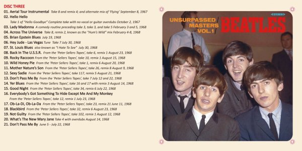 画像4: THE BEATLES UNSURPASSED MASTERS VOL.1 3CD (4)