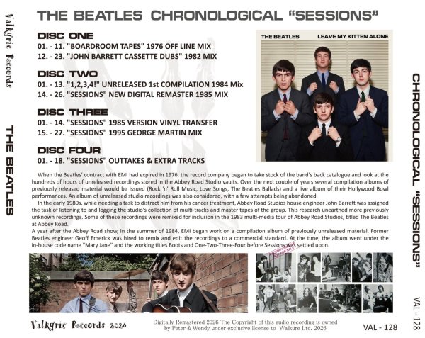 画像2: THE BEATLES CHRONOLOGICAL "SESSIONS" 4CD (2)