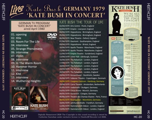 画像2: KATE BUSH IN CONCERT GERMANY 1979 DVD (2)